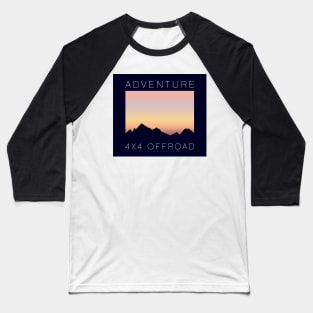 4x4 Offroad Adventure - Pastel Skies Baseball T-Shirt